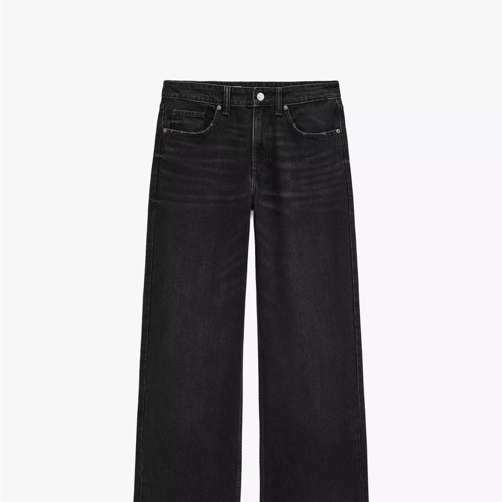 Zara Black Wide Leg Jeans
